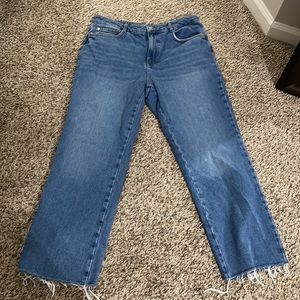 Zara High Rise Z1975 Straight Leg Jeans